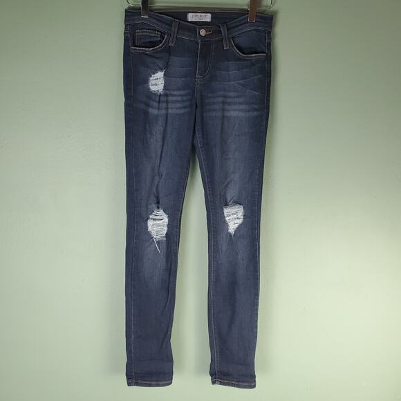 Judy Blue Womens Distressed Skinny Jeans Size 28 - Picture 1 of 4
